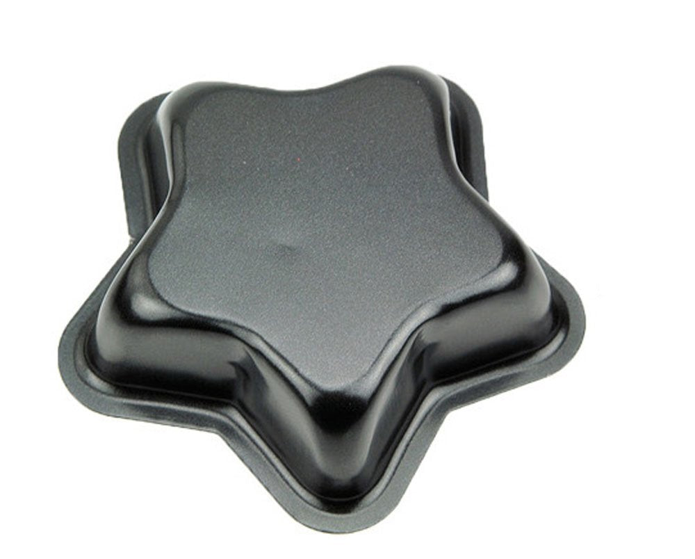 Mollensiuer 3 Pack Mini Nonstick Pie Pans Mould Makers Baking Tin For Tarts,Tartlets,Cupcakes,Pies,Cheesecakes,Bread (Star)