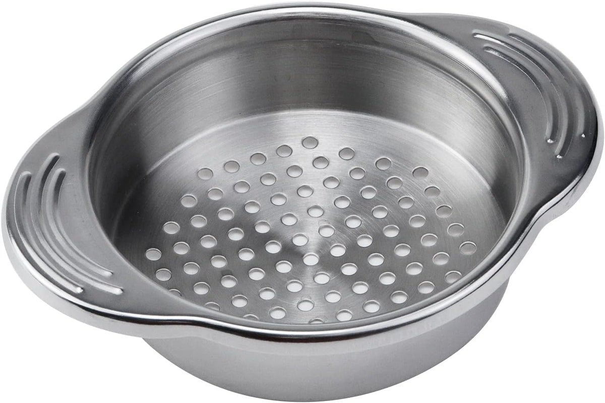 Onwon Tuna Strainer Food-Grade Stainless Steel Sieve Tuna Press Can Lid Oil Drainer Remover Canning Colander Oil Squezzer Easy T