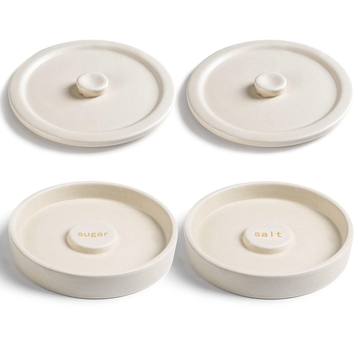 Cosnou Ceramic Margarita Salt Rimmer With Lid Set Of 2 Home Bar Accessories For Seasoning - Rimmers For Drinks - Bartender Kit T