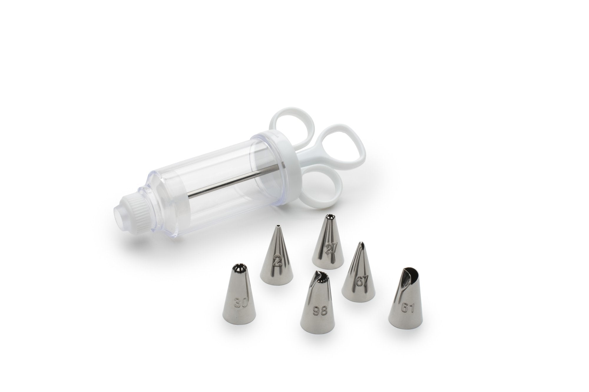 Fox Run Icing Syringe Decorating Set, Metallic, 7-Piece, 2.25 X 3 X 8 Inches