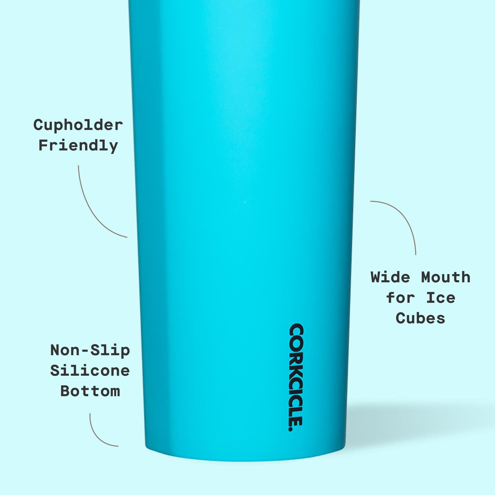 Corkcicle Sport Canteen - Keeps Drinks Cold 25 Hours - Stainless Steel Water Bottle - Triple-Insulated - Spill-Proof - Summer Dr