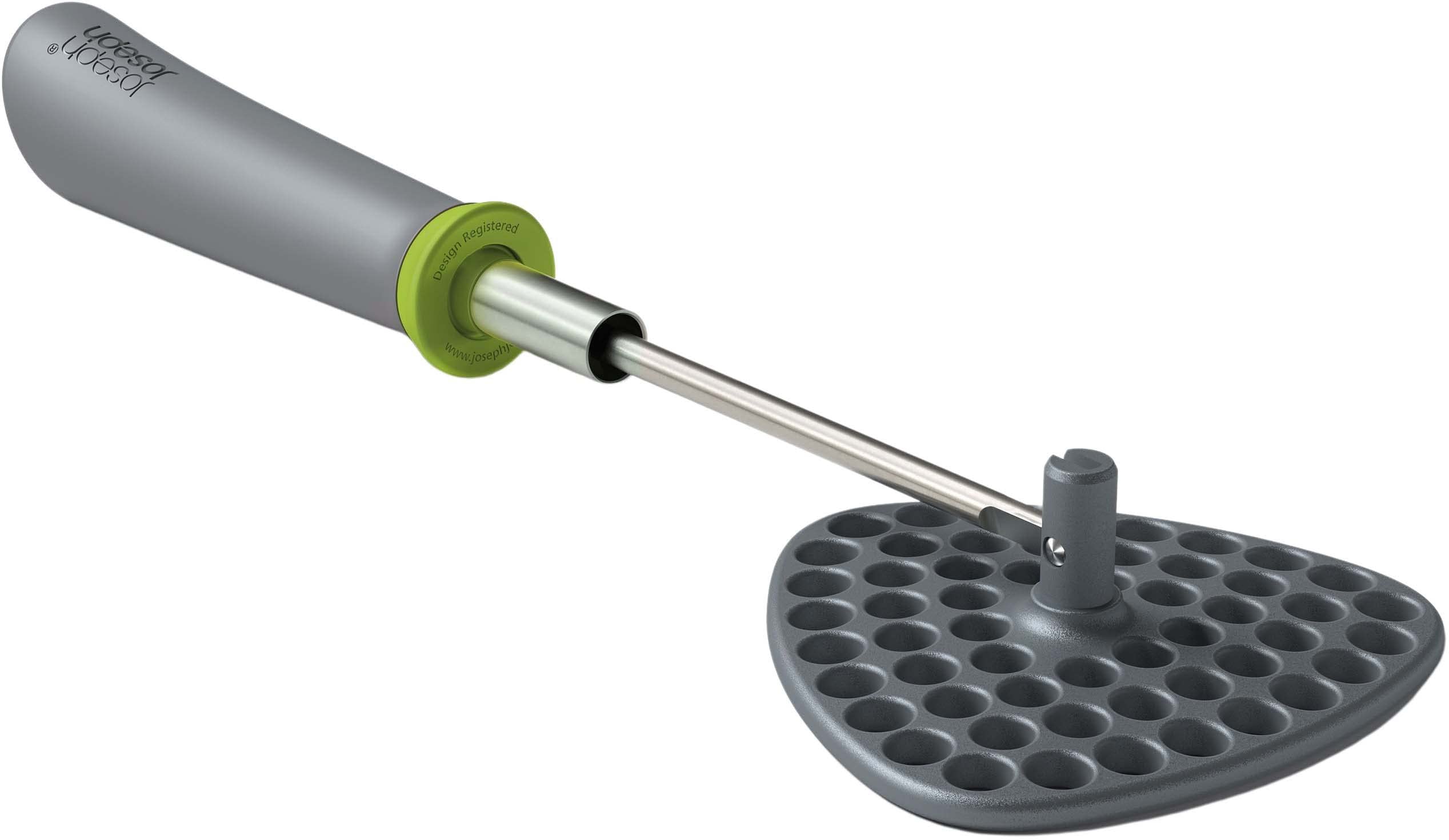 Joseph Joseph Delta Folding Nylon Head, Space Saving Potato Masher, Stores Flat