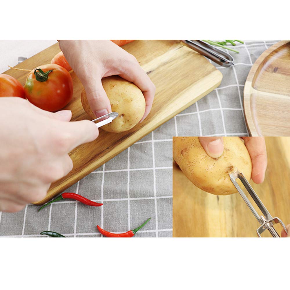 Kitchen Vegetable And Fruit Peeler-Stainless Steel Rotary Peeler For Potatoes And Carrots