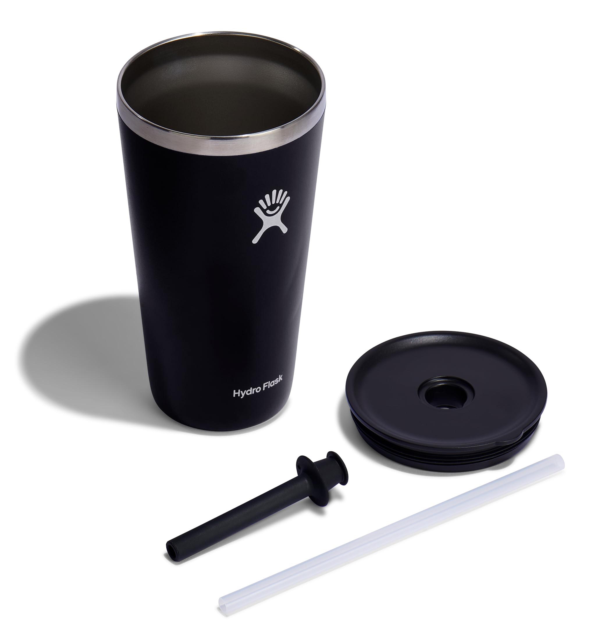 Hydro Flask 28 Oz All Around Tumbler Straw Lid Black
