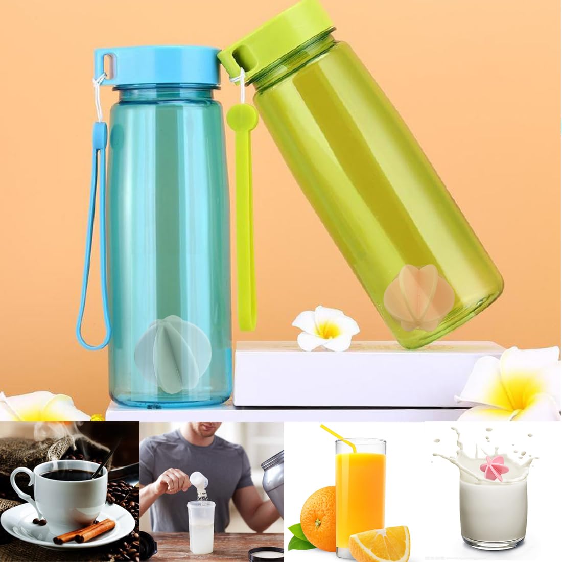 Elane 12 Pcs Blender Balls For Protein Shakes,Protein Shaker Ball Shaker Cup For Shaker Drinking Bottle Cup (1.5Inch)