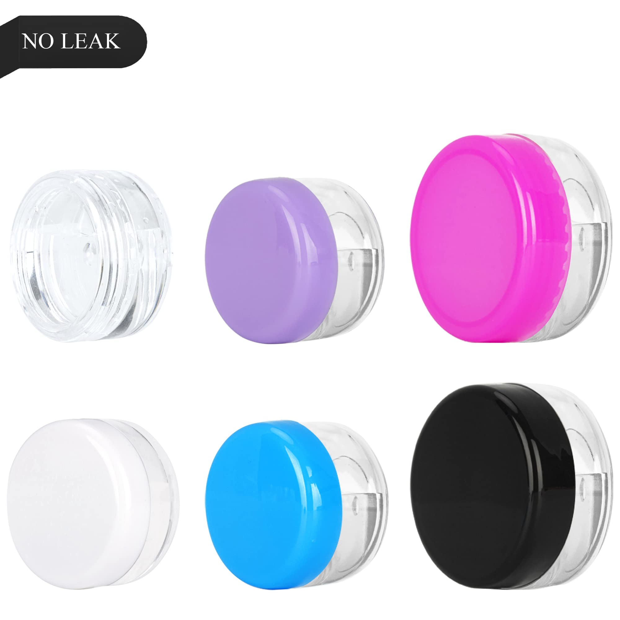 25Pcs 3 Gram Sample Containers, 3Ml Empty Jars With Lids, Small Cosmetic Containers, Mini Sample Jars With 2Pcs Mini Spatulas Fo