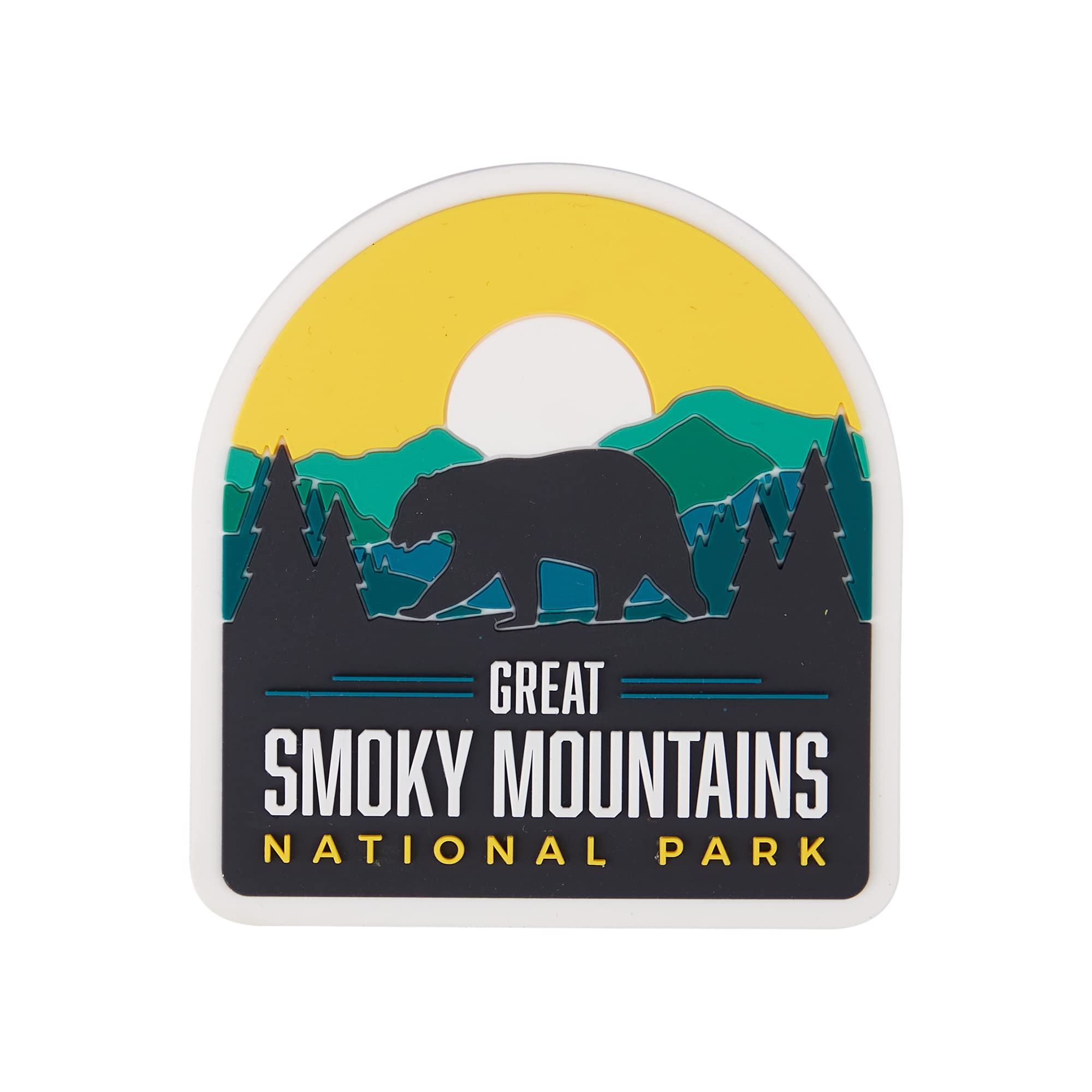 Vagabond Heart National Park Fridge Magnet - 3D Pvc Refrigerator Travel Magnet - Road Trip Souvenir (Great Smoky Mountains)