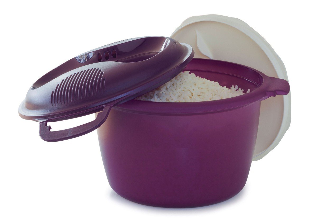 Tupperware Microwave Rice Cooker Purple Large 3L Or 12 Cup