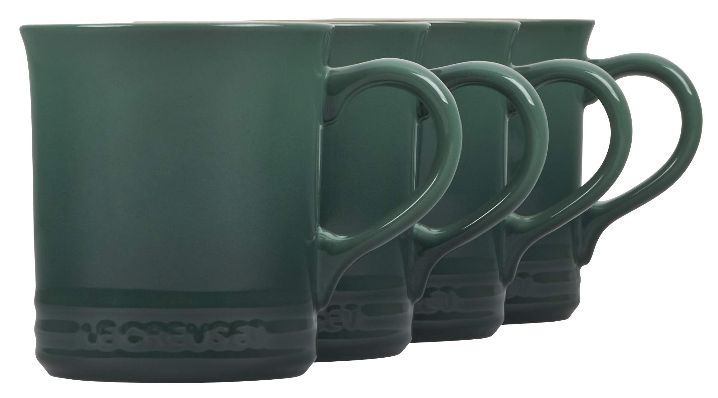 Le Creuset Stoneware Set Of 4 Mugs, 14 Oz. Each, Artichaut