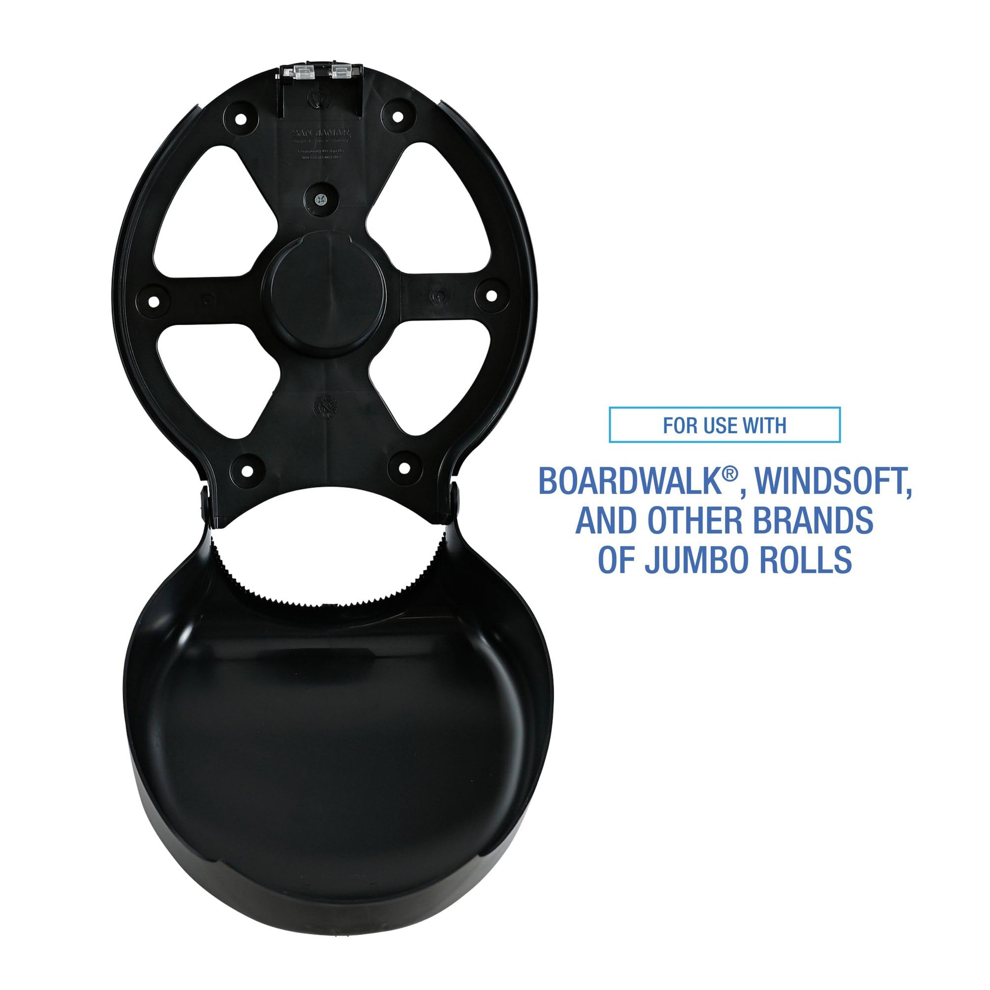 Boardwalk R2000Bkbw 11 In. X 6.25 In. X 12.25 In. Single Jumbo Toilet Tissue Dispenser - Black