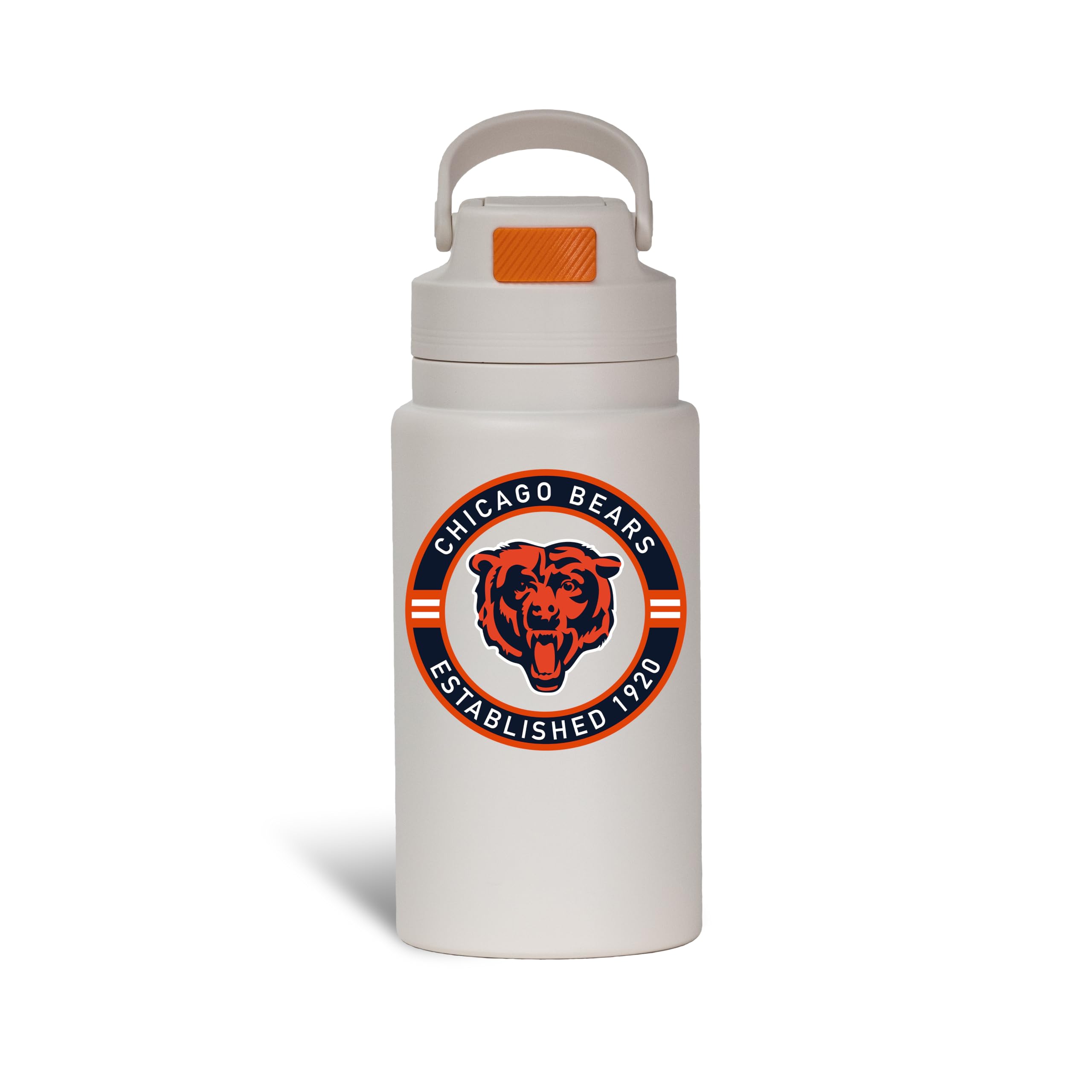 The Memory Company Officially Licensed 26oz Water Bottle with Flip Up Lid, Chicago Bears