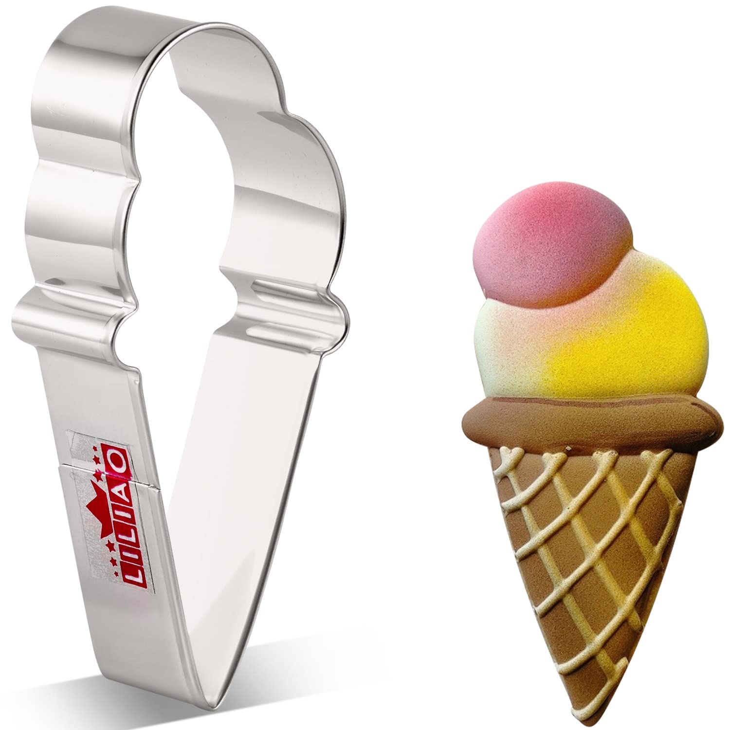 Liliao Ice Cream Cookie Cutter - 2 X 4.2 Inches - Stainless Steel