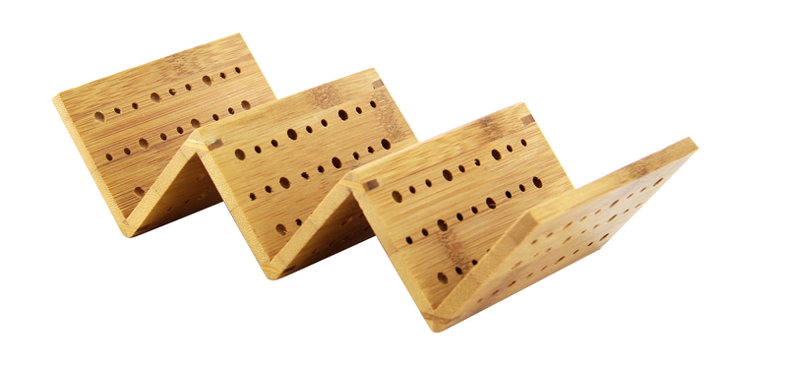 Packnwood 210Stac162 - Bamboo Taco Holder - Wood Taco Holder - Disposable Taco Holder - Taco Holder Wood - Taco Holders Set - Ta
