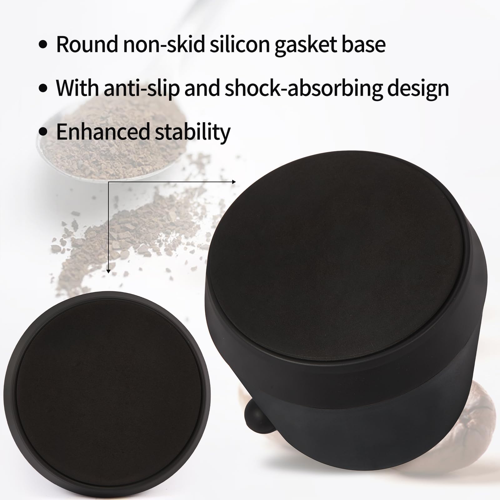 Iaosen Knock Box 6 Inch Espresso Knock Box Shock-Absorbent Knock Box Espresso With Removable Knock Bar And Non-Slip Base Espress