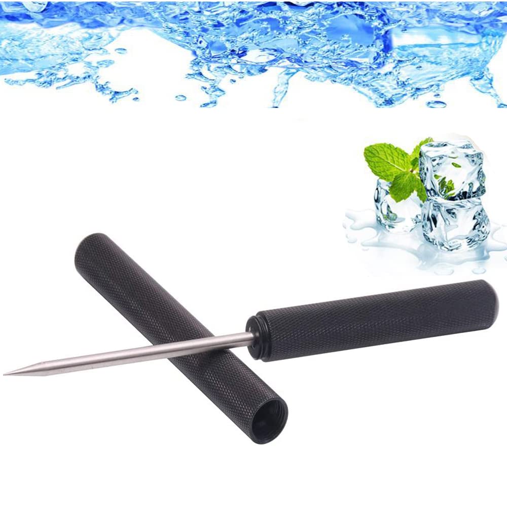 Aluminum Alloy Ice Picks, Ice Crusher Ice Chisel Removal Pick Ice Tool With Aluminum Safety Alloy Cover For Restaurant Bar Barte