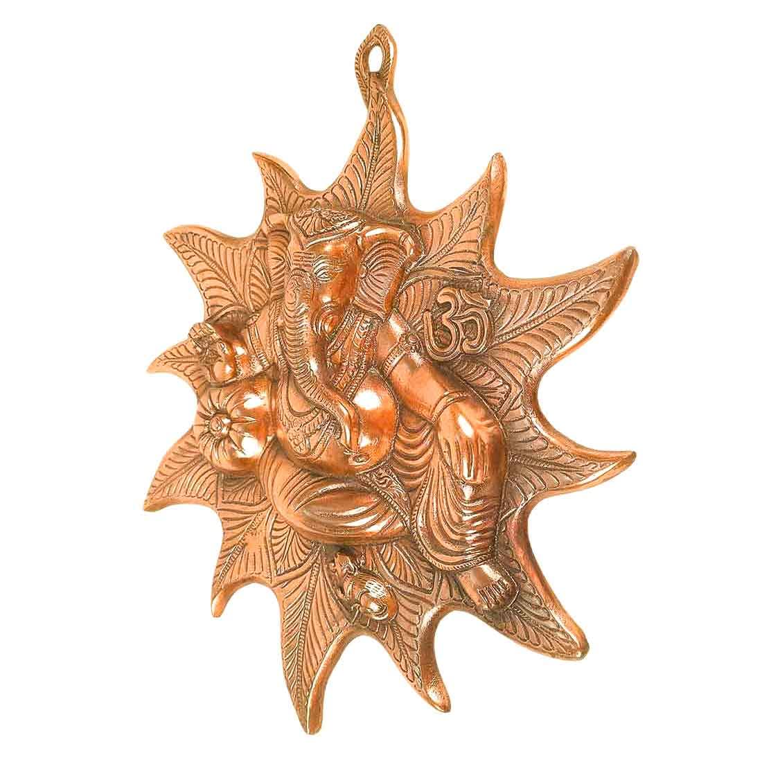 Apka Mart The Online Shop Lord Ganesh Wall Hanging | Ganpati Wall Decor - (Bronze, 15 Inch) - Handcrafted Showpiece For Wall Dec