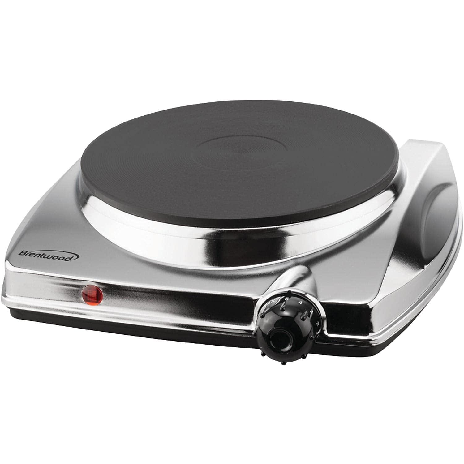 Brentwood Ra30830 Electric Single Hotplate With Chrome Finish, 1, Multicolor