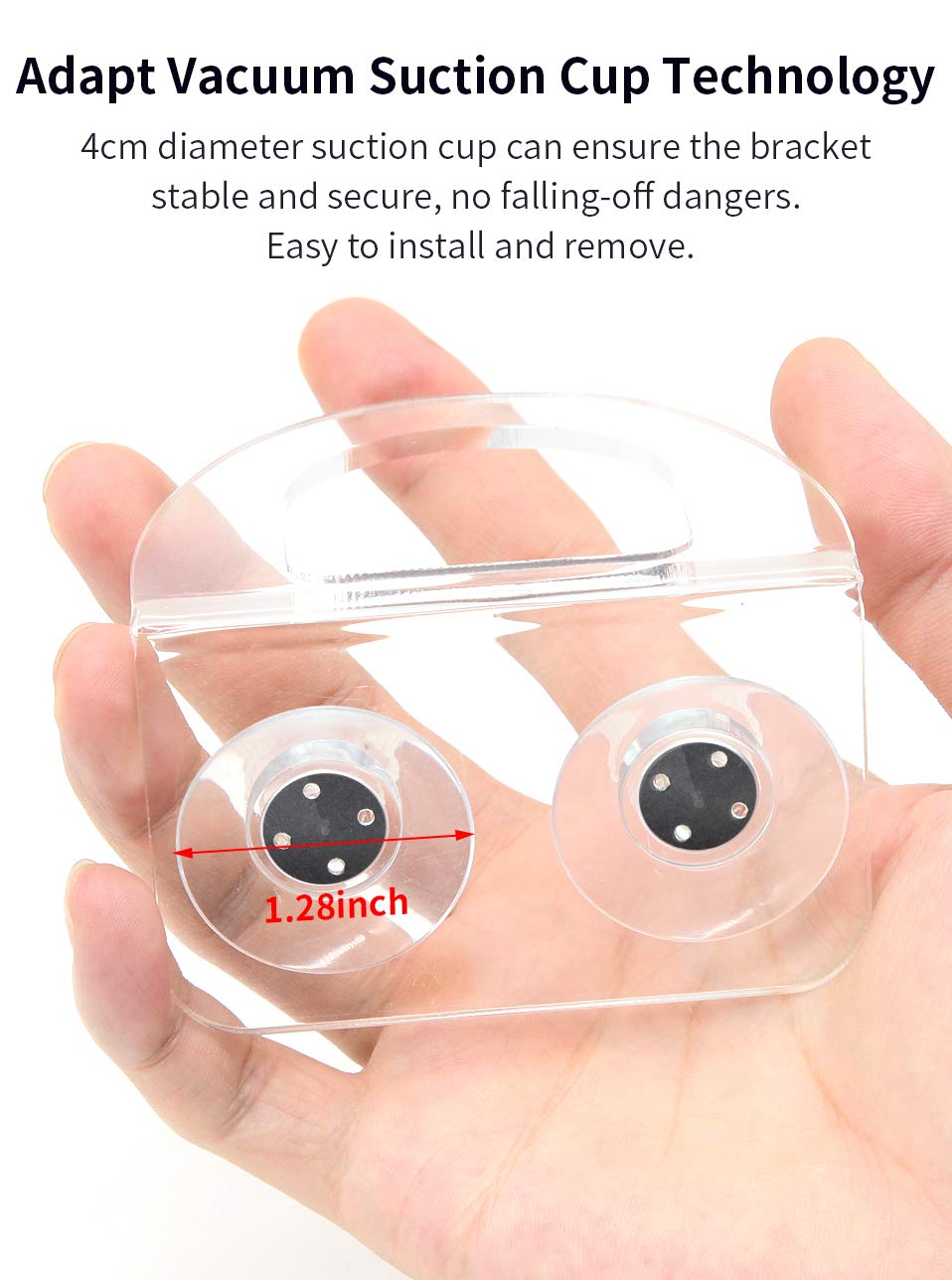 2 Pack Dish Brush Holder, Kitchen Clear Acrylic Sink Caddy Organizer, Vertical Scrub Brush Holder - Secure Suction Seals To Kitc