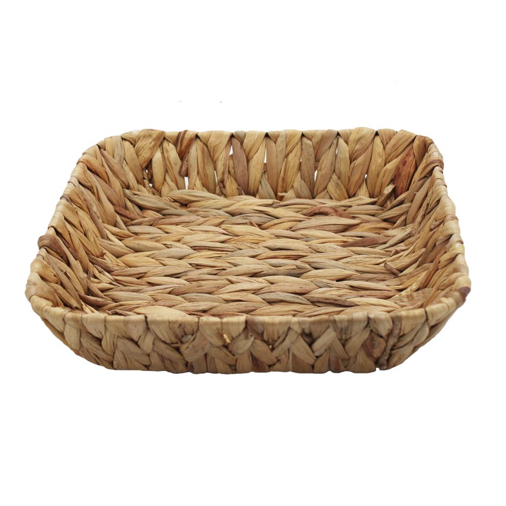 Grass Weaving Tray, Grass Storage Bins For Fruit Or Tea,Arts And Crafts. (1) (Rectangle-1Pc)