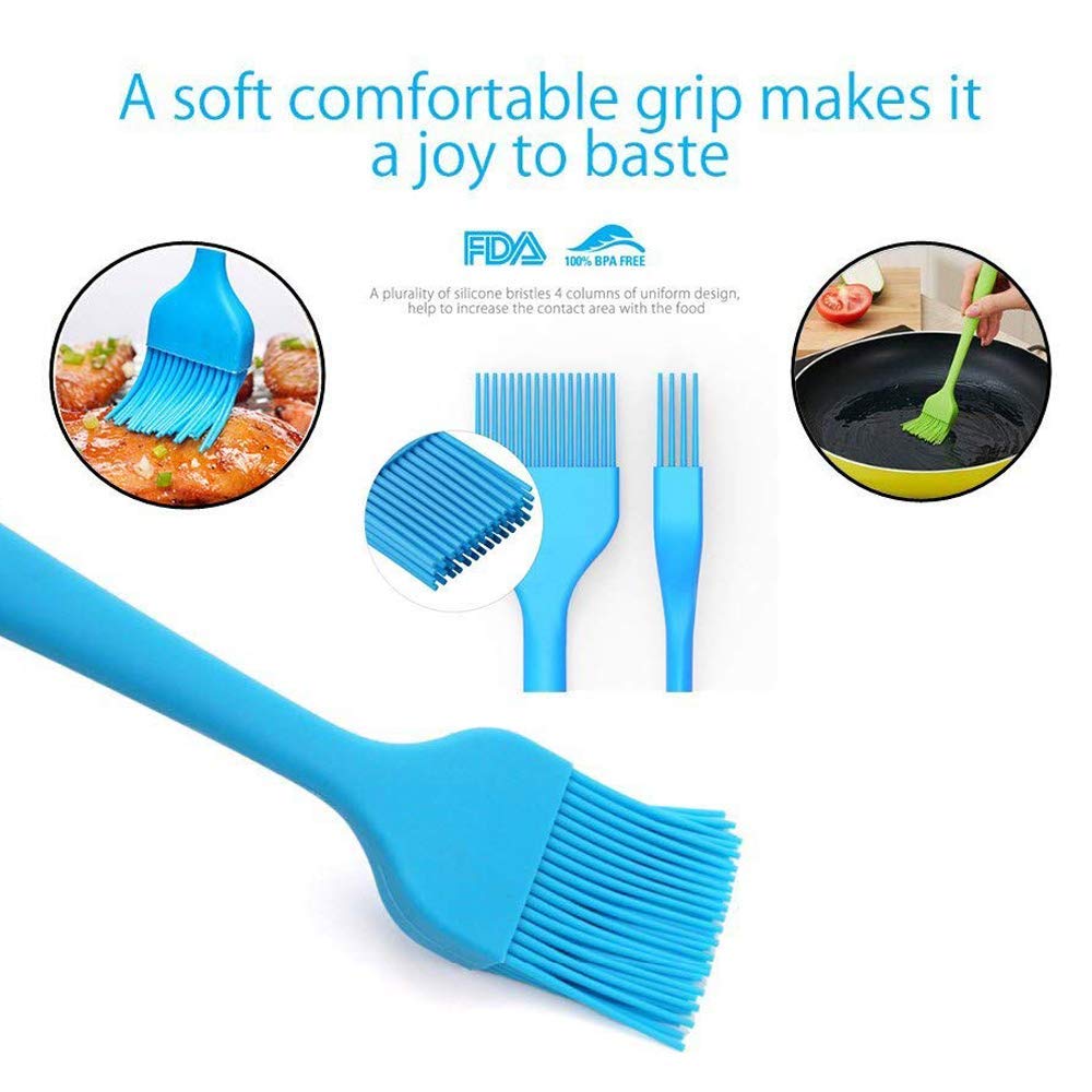 Suntchen 5Pcs Silicone Spatula Set Colorful Mini Spatulas - 480F Heat Resistant Nonstick Versatile Kitchen Utensil Set For Bakin