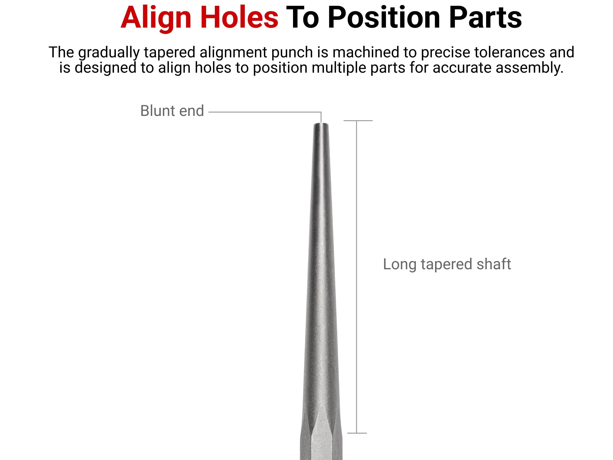 Tekton 38 Inch Alignment Punch  Made In Usa  66179
