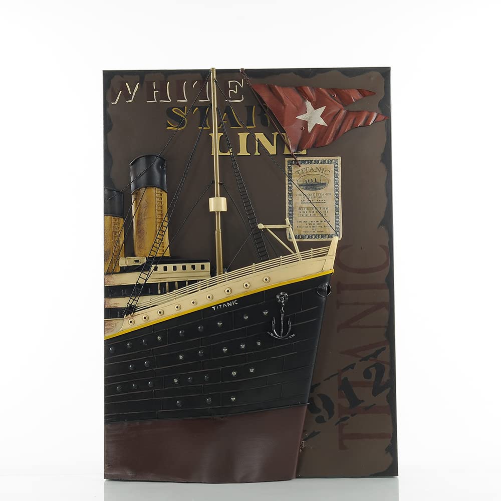 Old Modern Handicrafts Titanic Front Bow 3D Painting - A Graceful Nautical Painting Addition to Your Home D  cor - 28 x 20 x 4.5