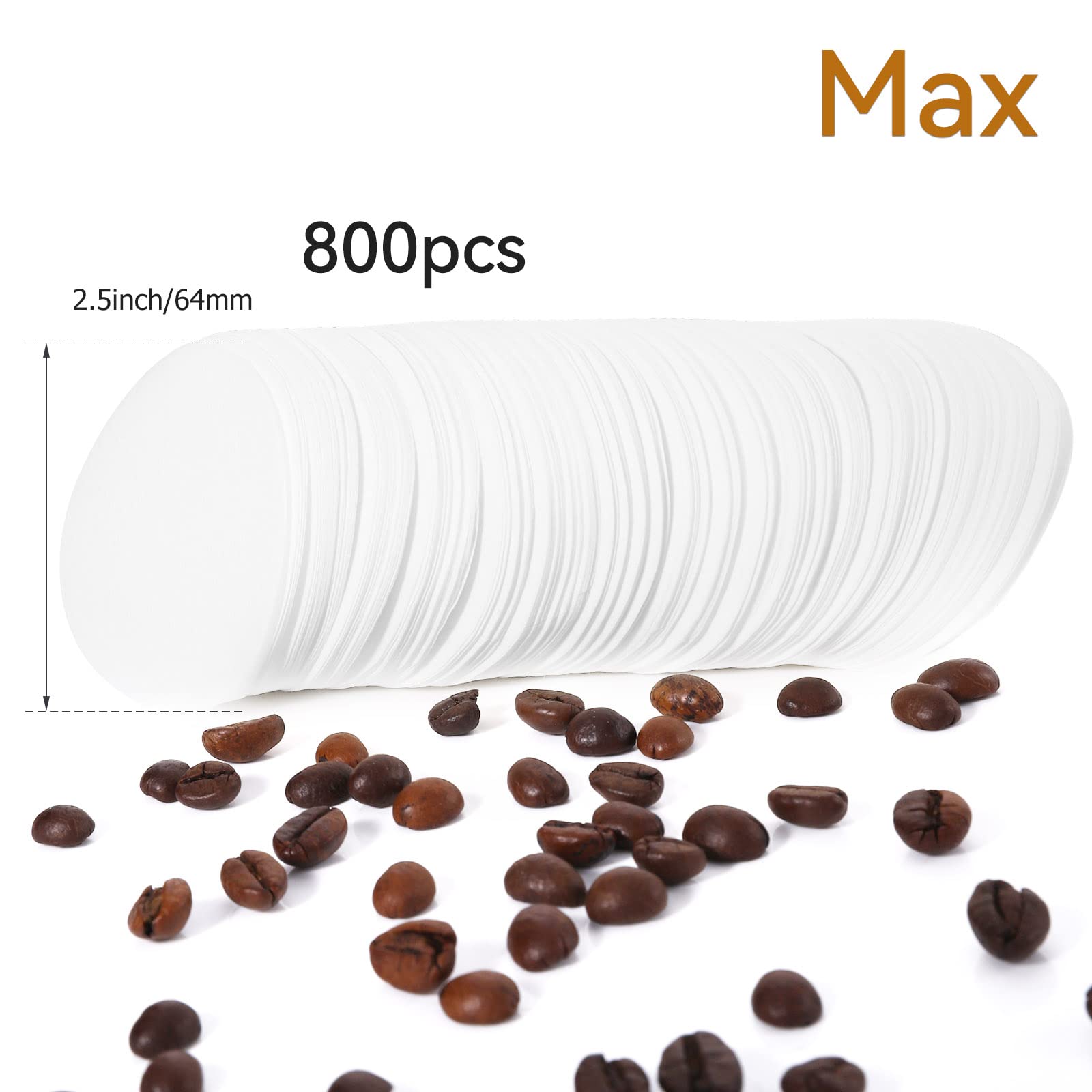 Replacement Paper Filter Packs Laicky 800 Count White Coffee Filter Paper Round Coffee Maker Filters Compatible With Aerobie Aer