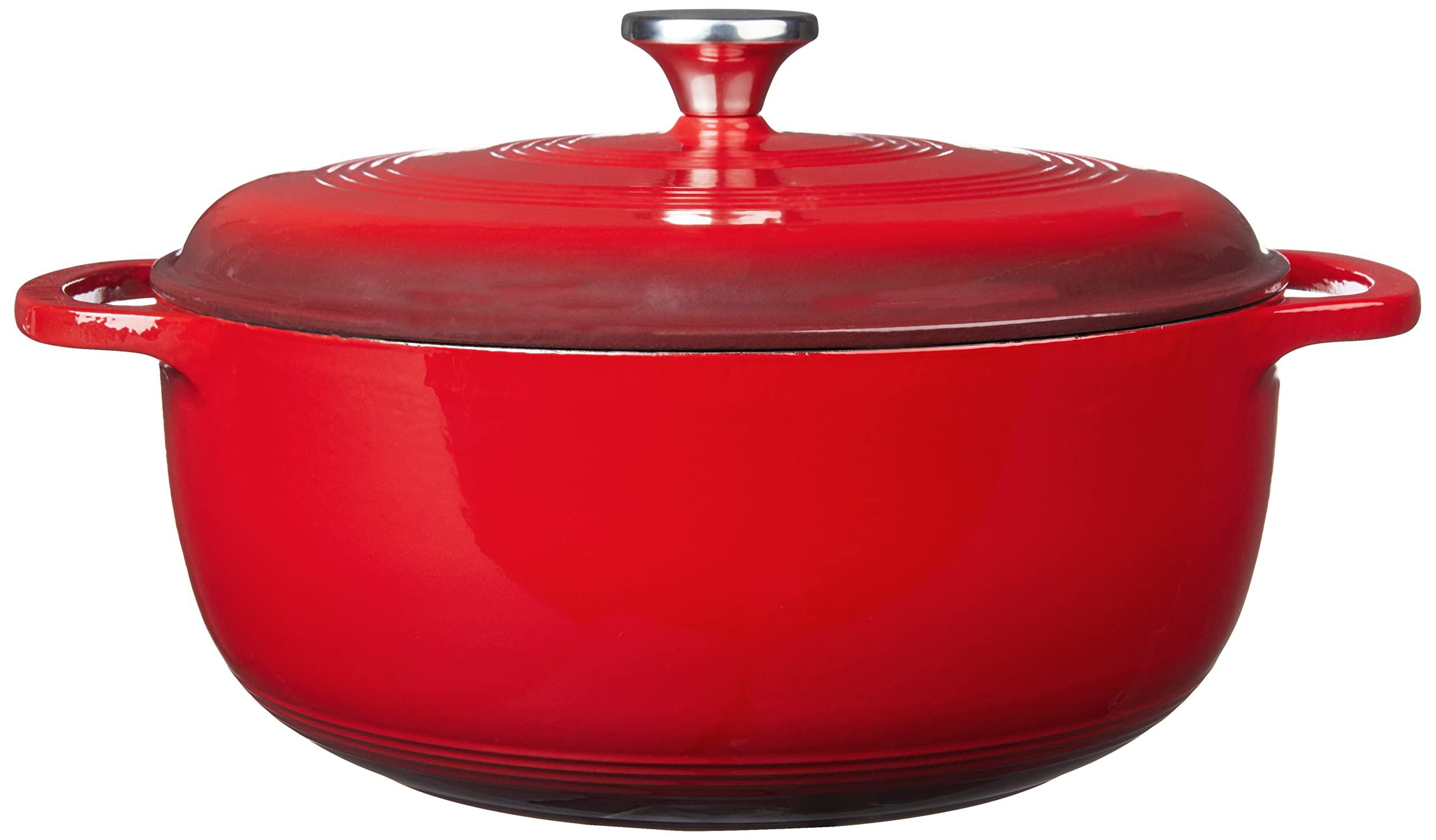 Lodge 75 Quart Enameled Cast Iron Dutch Oven With Lid - Dual Handles - Oven Safe Up To 500A F Or On Stovetop - Use To Marinate,