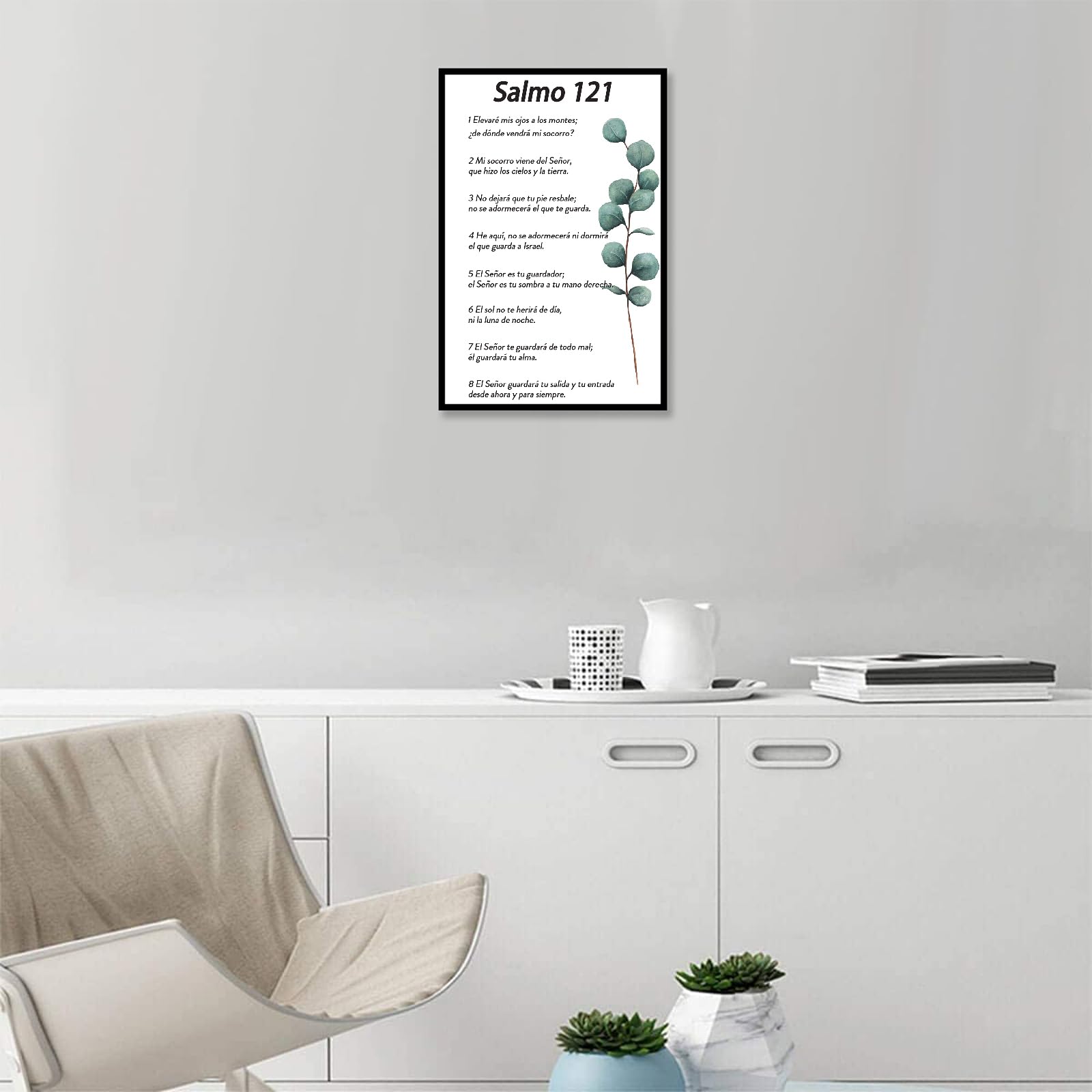 Bmotaso Salmo 121 En Espaol Para Pared Bible Verse Wall Art Scripture Biblical Psalm 121 Canvas Painting Christian Prayer Room O