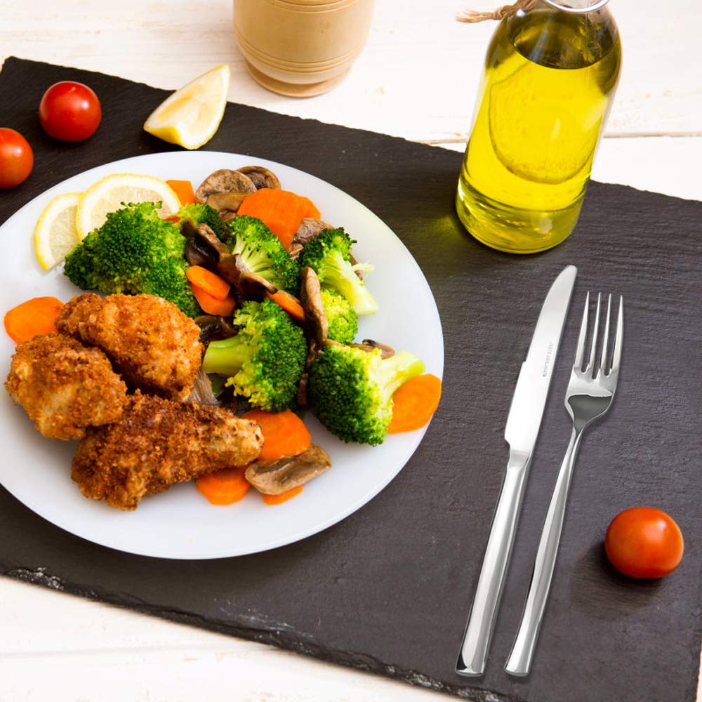 Idomy 60-Piece Stainless Steel Flatware Set, Cutlery Set Service For 12