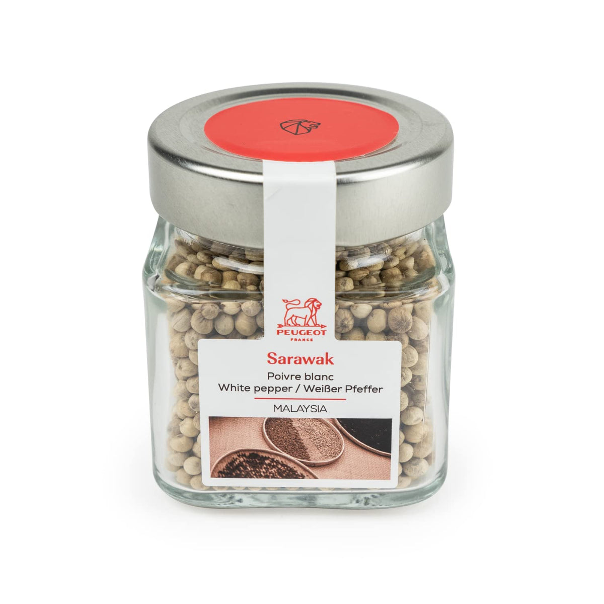 Peugeot Malaysia-75G Sarawak Spice Cube-White Pepper Malaysia, 75G, Clear