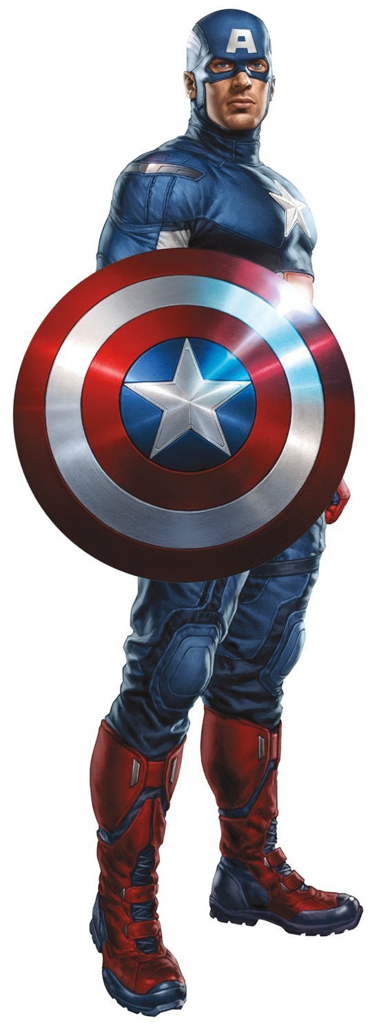 Marvel Superheroes Avengers Comic - Civil Wars - Captain America Vs Iron-Man Giant Wall Decal Sticker Bundle