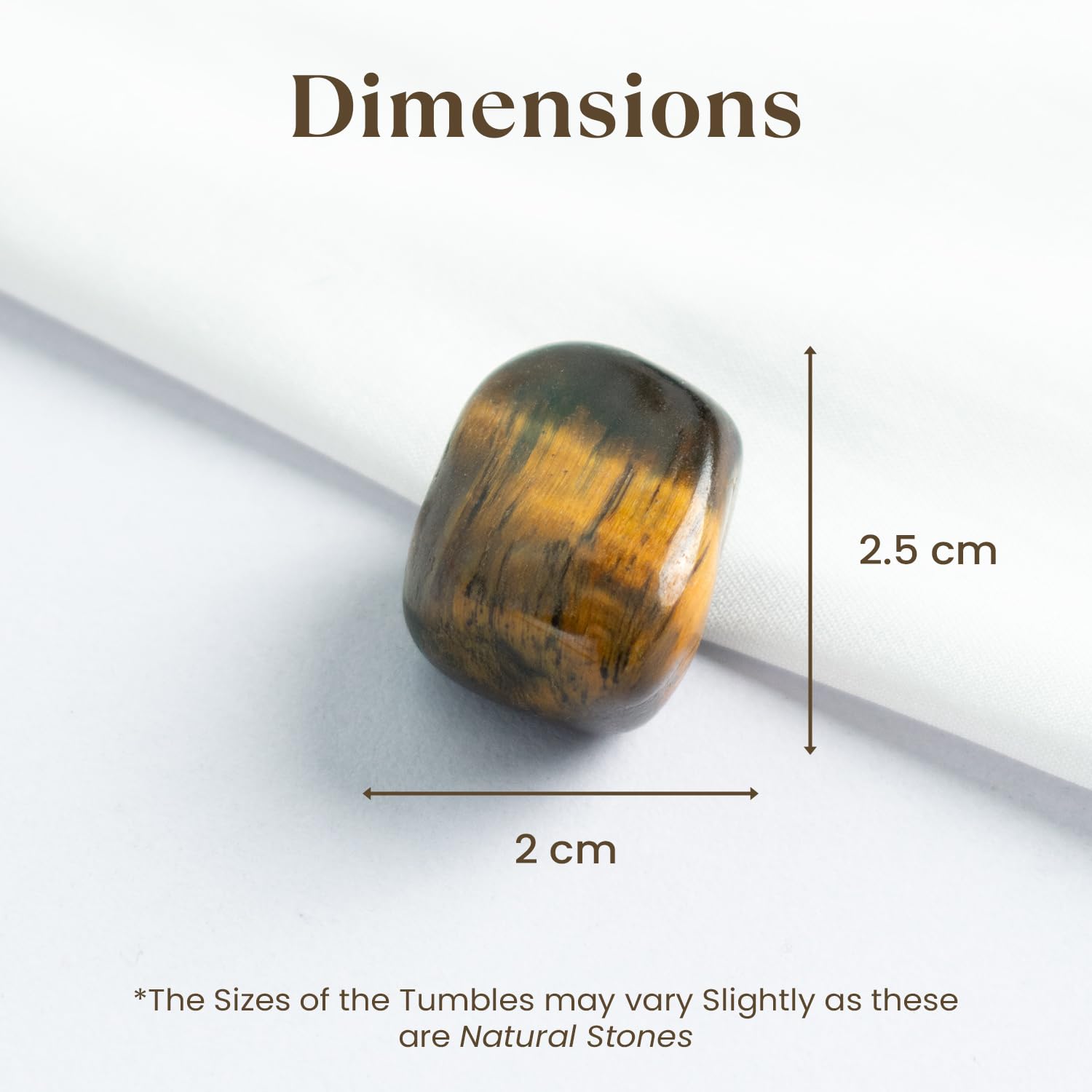 Astrotalk Tiger Eye Tumble Stone | For Meditation, Courage & Balance | Activates Chakra, Removes Fear & Doubt | Vastu Items for Home Decor, Office Desk Decoration | Gift for Man & Woman