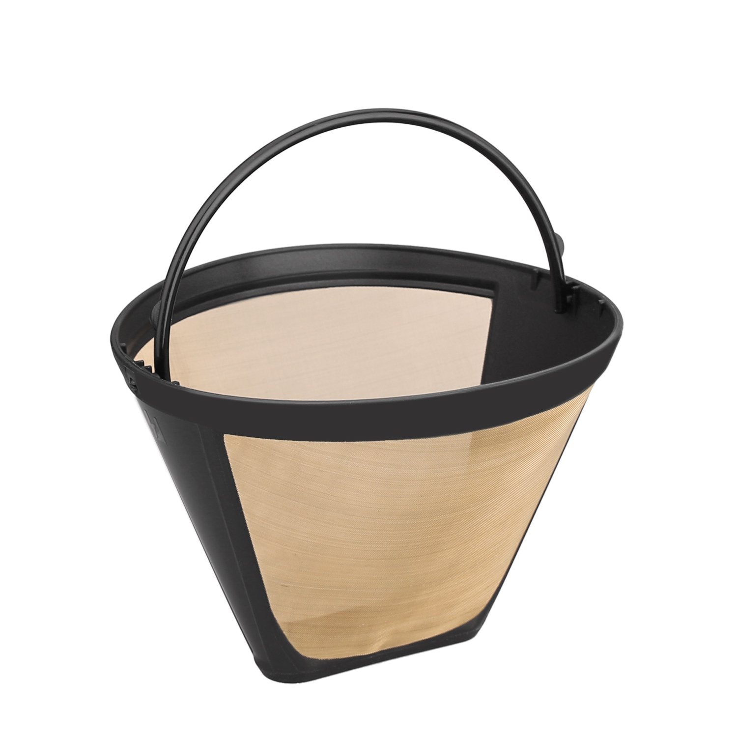 Gold Coffee filter - Permanent Reusable #4 Cone Shape metal Coffee Filter Compatible with Ninja CFP301 CFP201 Coffee Accessories