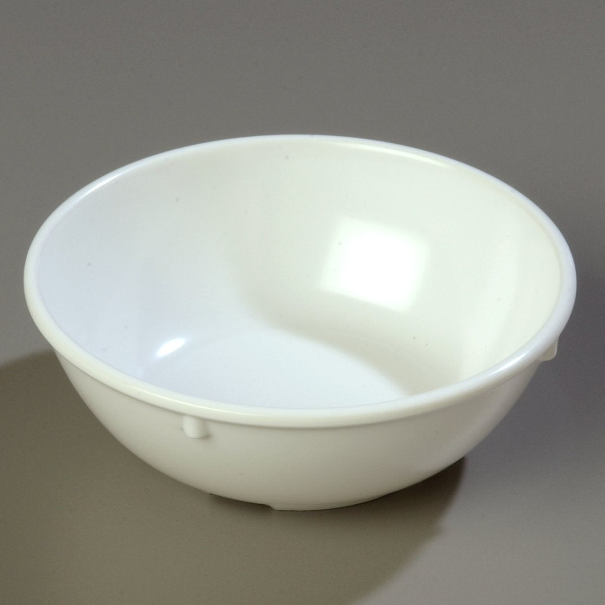 Carlisle Foodservice Products Dallas Ware Reusable Plastic Bowl For Buffets, Home, And Restaurants, Melamine, 14 Ounces, White,