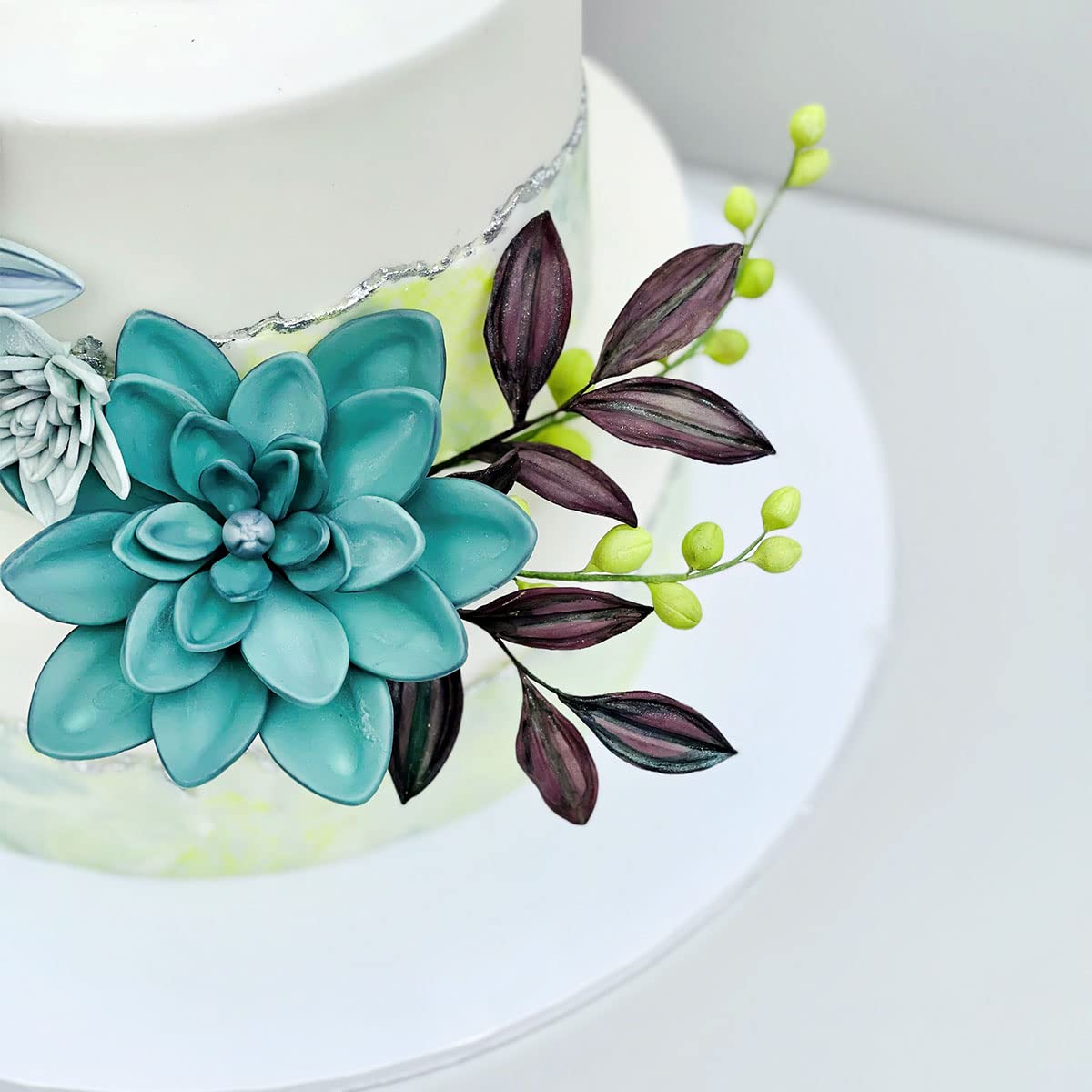 Flower Pro Ultimate Succulents Silicone Mold For Cake Decorating & Crafts By Katy Sue. Makes Fondant, Sugar Paste, & Clay Succul