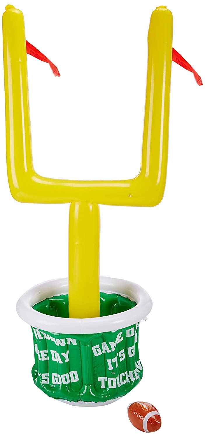 Inflatable Goal Post Cooler W/Football Pack Of 2