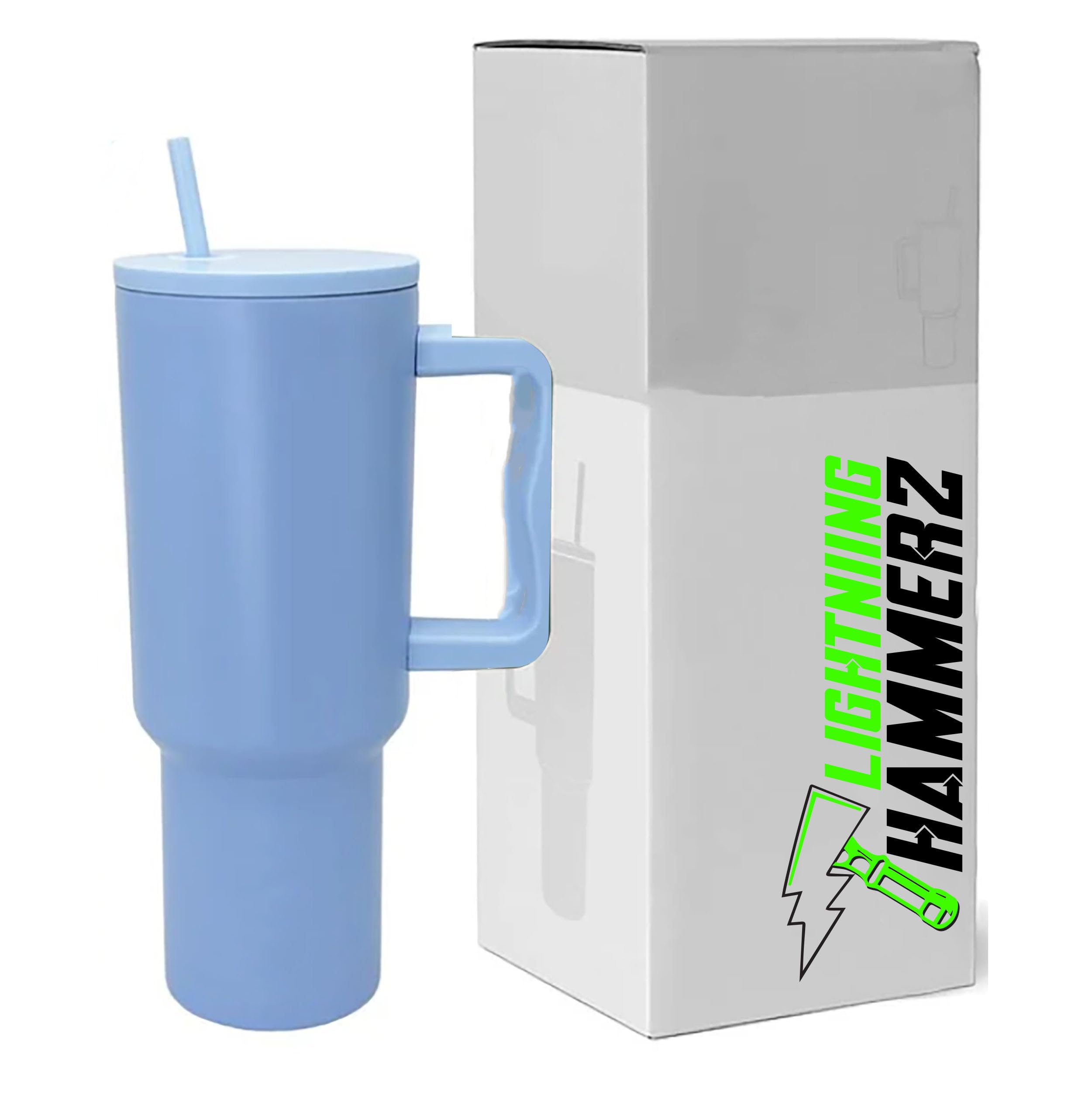 Lightniing Hammerz Tumbler Bottle Water Bottle With Lid And Straw 1.2L Stainless Steel Double Insulated Tumblers For Hot & Cold 