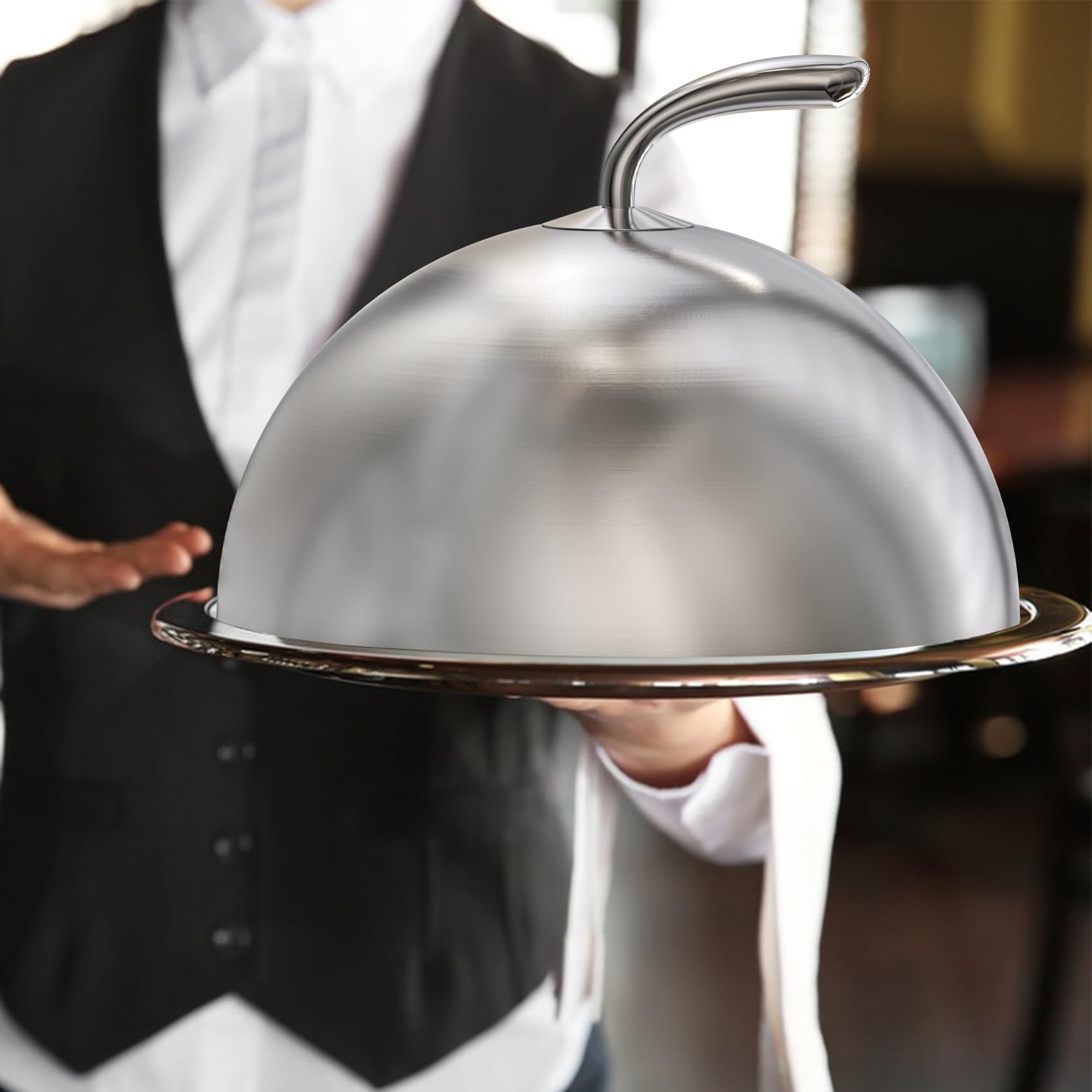 Only Fire Cheese Melting Dome,11 Inch Round Basting Cover With Handle, Stainless Steel Griddle Accessories For Flat Top Griddle