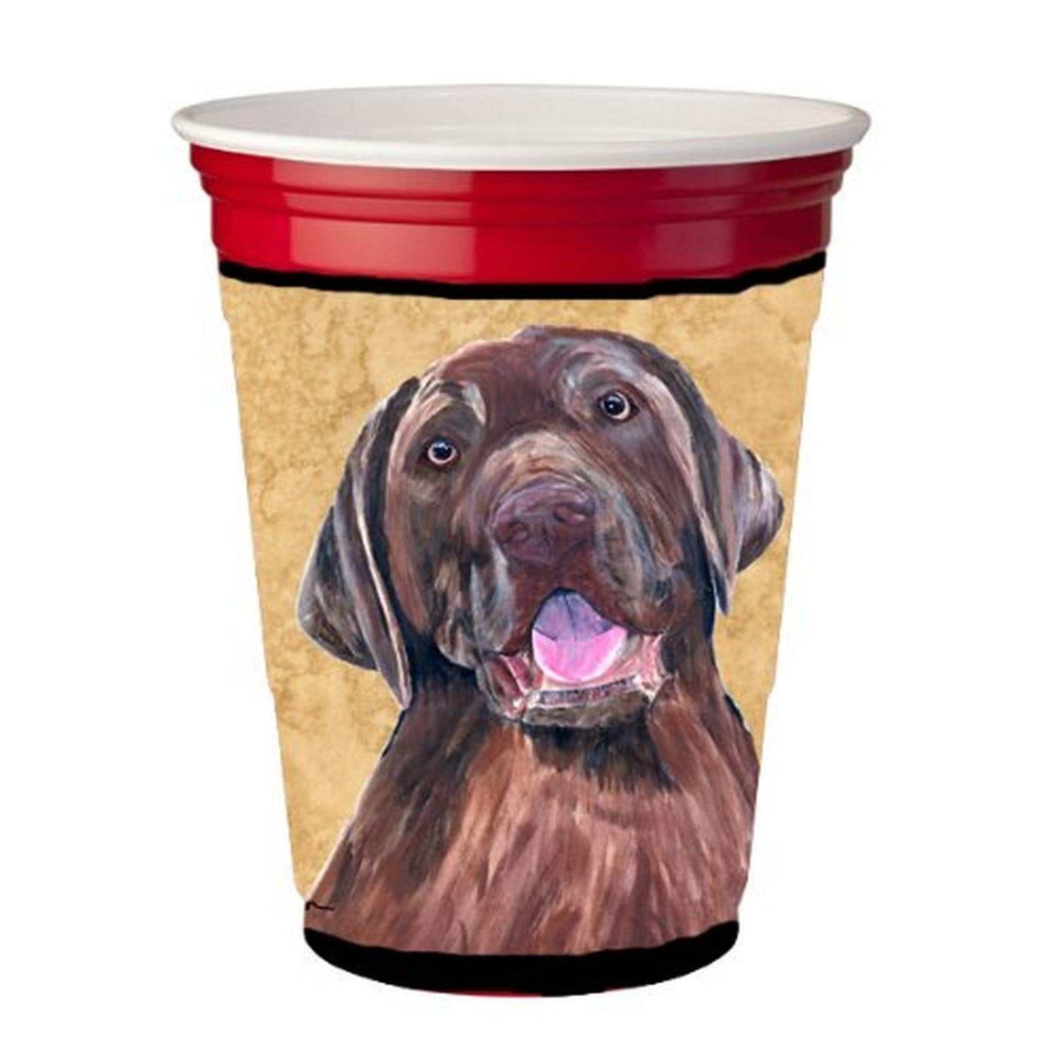 Labrador Red Solo Cup Beverage Insulator Hugger