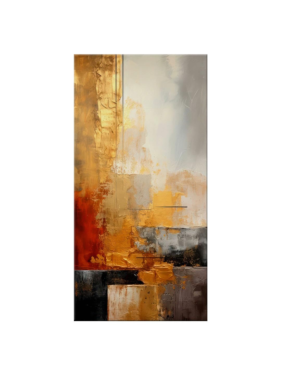 999STORE Warrior King Canvas Painting, Historical Artwork of Shivaji Maharaj Large Painting, Big Painting (24X48 Inches FLP24480