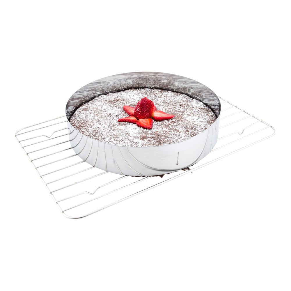 Restaurantware 12 X 2.4 Inch Baking Ring 1 Round Cake Ring - Oven-Ready Freezable Stainless Steel Ring Mold Dishwashable For Coo