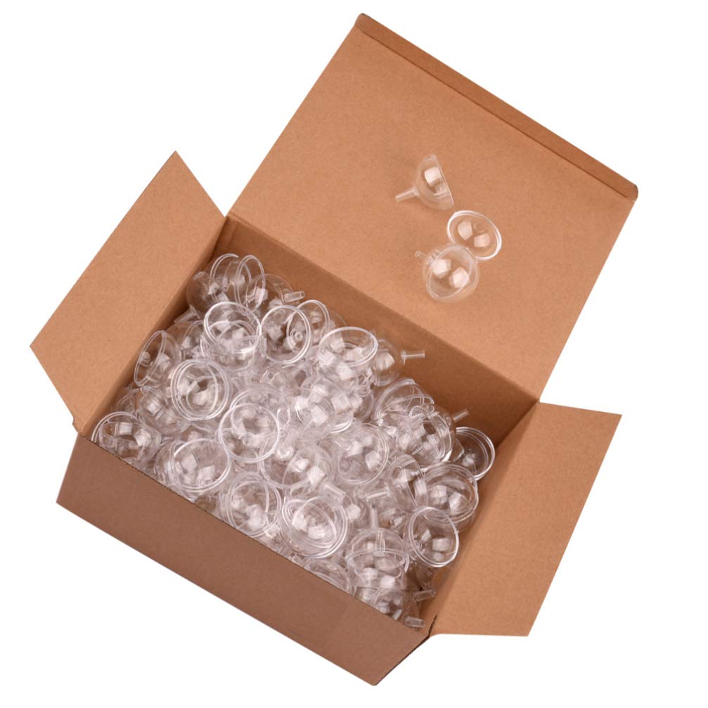 Dessert Cups Chocolate Holder Case 50Pcs Chocolate Truffle Wrapping Cup Plastic Transparent Round Chocolate Candy Box Small Muff