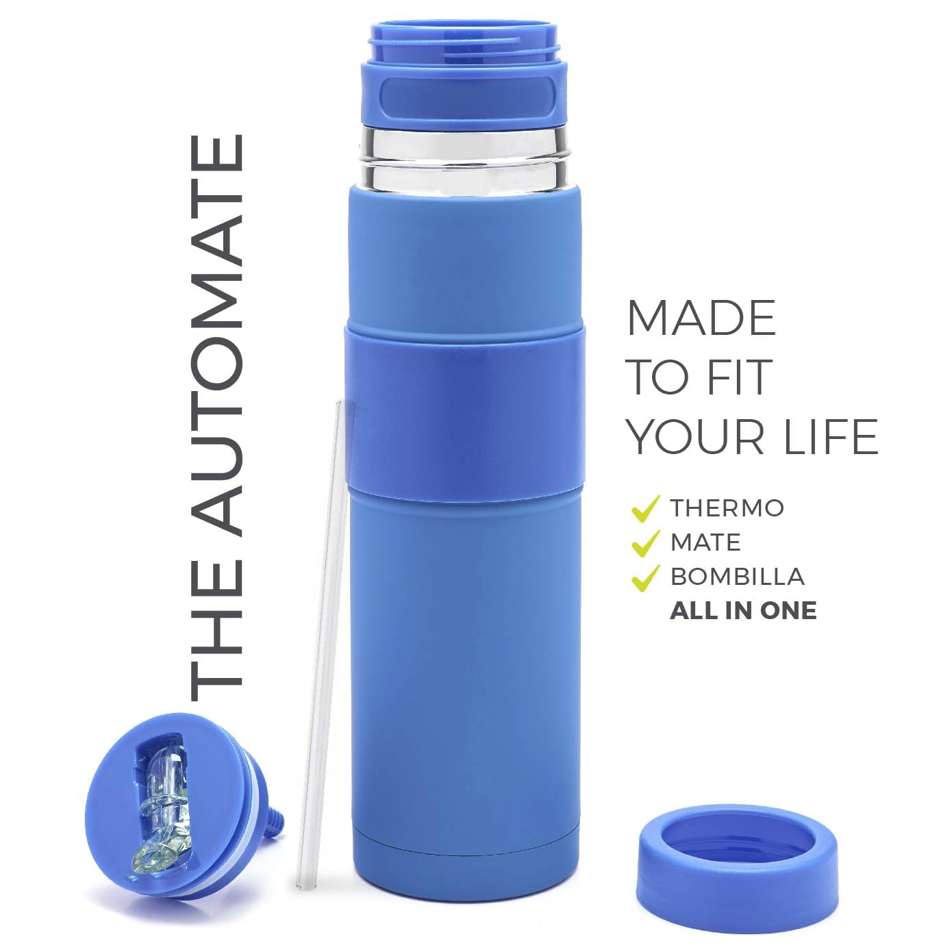 Balibetov - New - Stainless Steel Automate - Thermo, Mate Cup And Bombilla All In One - No Need To Refill Every Time You Want To