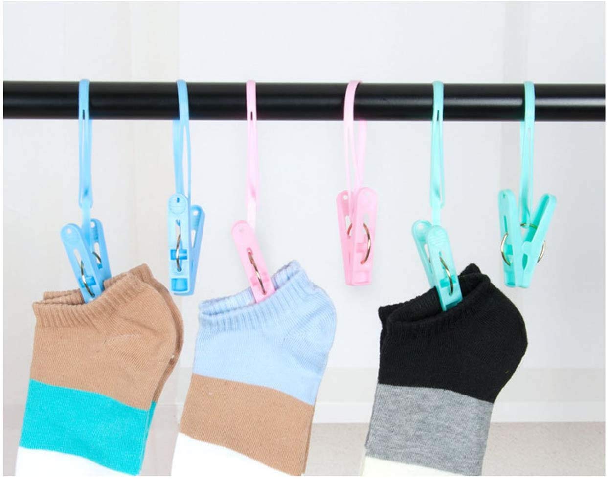 20 Pcs Travel Hangers With 12 Pcs Clips- Cruise Ship Essentials Portable Folding Clothes Hangers Travel Accessories Foldable Clo