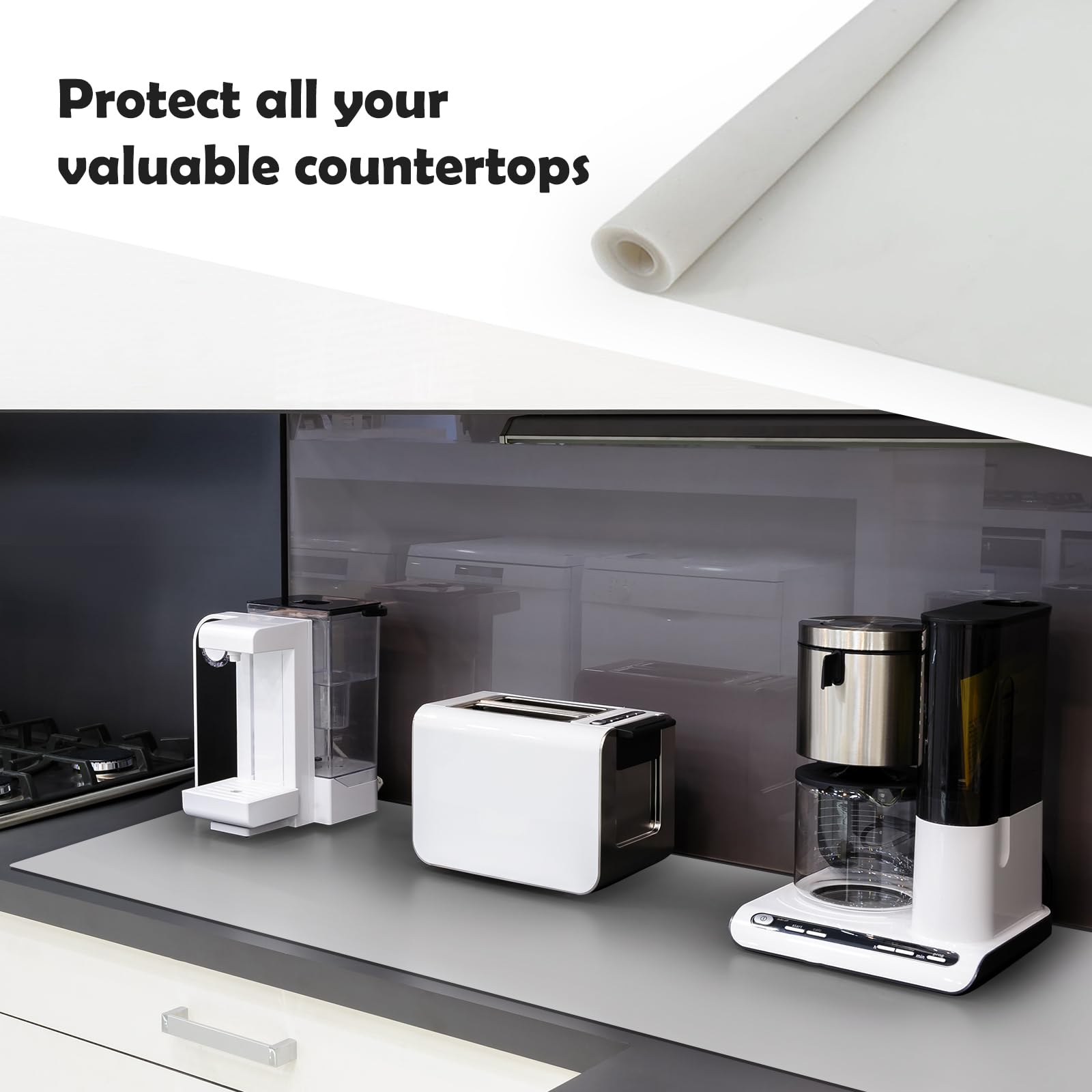 2 Pack Silicone Mats, 35.4''X23.6'' Silicone Mat For Kitchen Counter, 2Mm Thick Heat Resistant Mat, Waterproof Countertop Protec