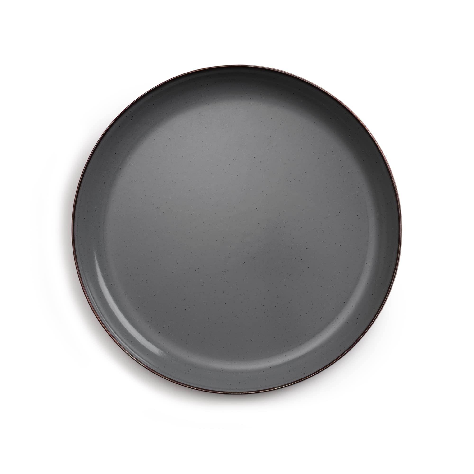 Barebones 8 Inch Salad Plate - Set Of 2 Salad Plates - Enamelware Plates - Durable Kitchen Or Camping Plate (Slate Gray)