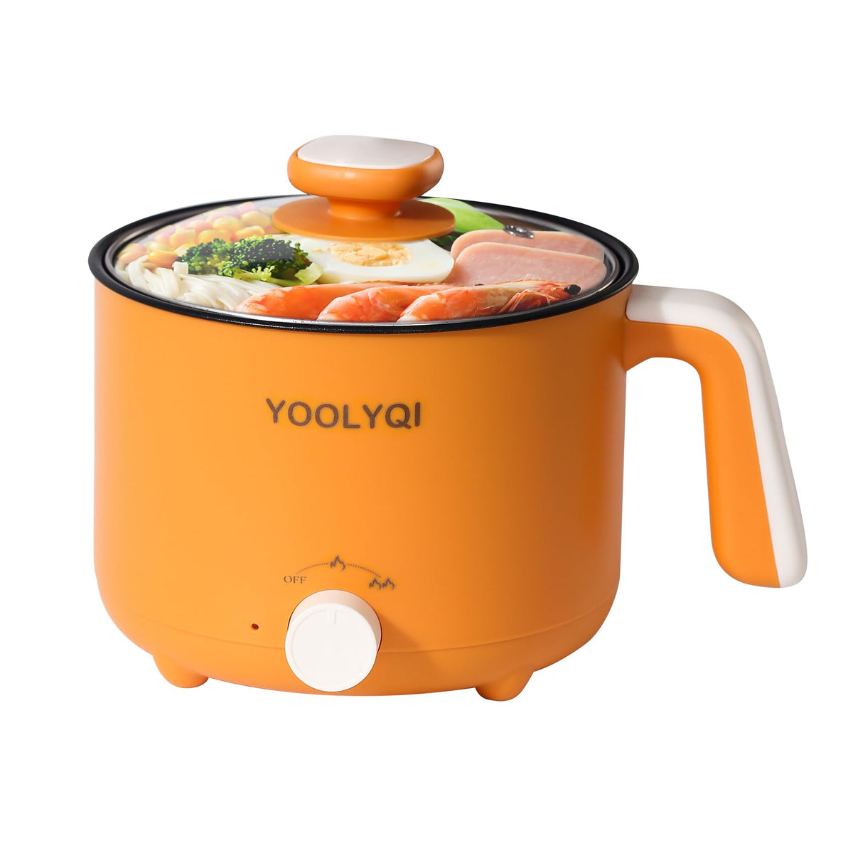 Hot Pot Electric Ramen Cooker: Yoolyqi 1.5 L Portable Lazy Pot, Dual Power Regulation, Suitable For Ramen,Noodles, Soup, Oatmeal