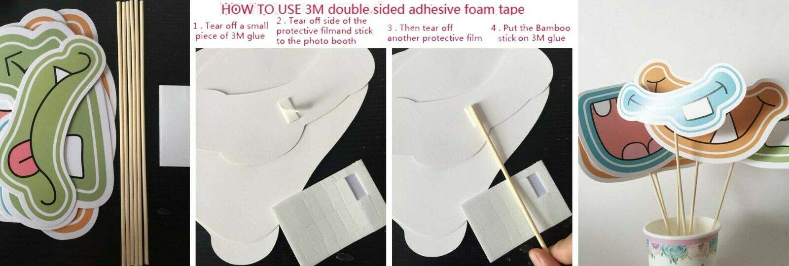 7-Gost Back To School Party Photo Booth Props First Day Of School With Photo Frame(Pack Of 30)