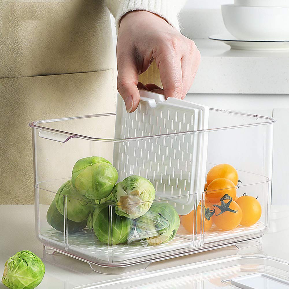Blitzlabs Fridge Produce Saver Containers Storage Bin Containers Freezer Storage Containers Bins Fresh Keeper Container Produce